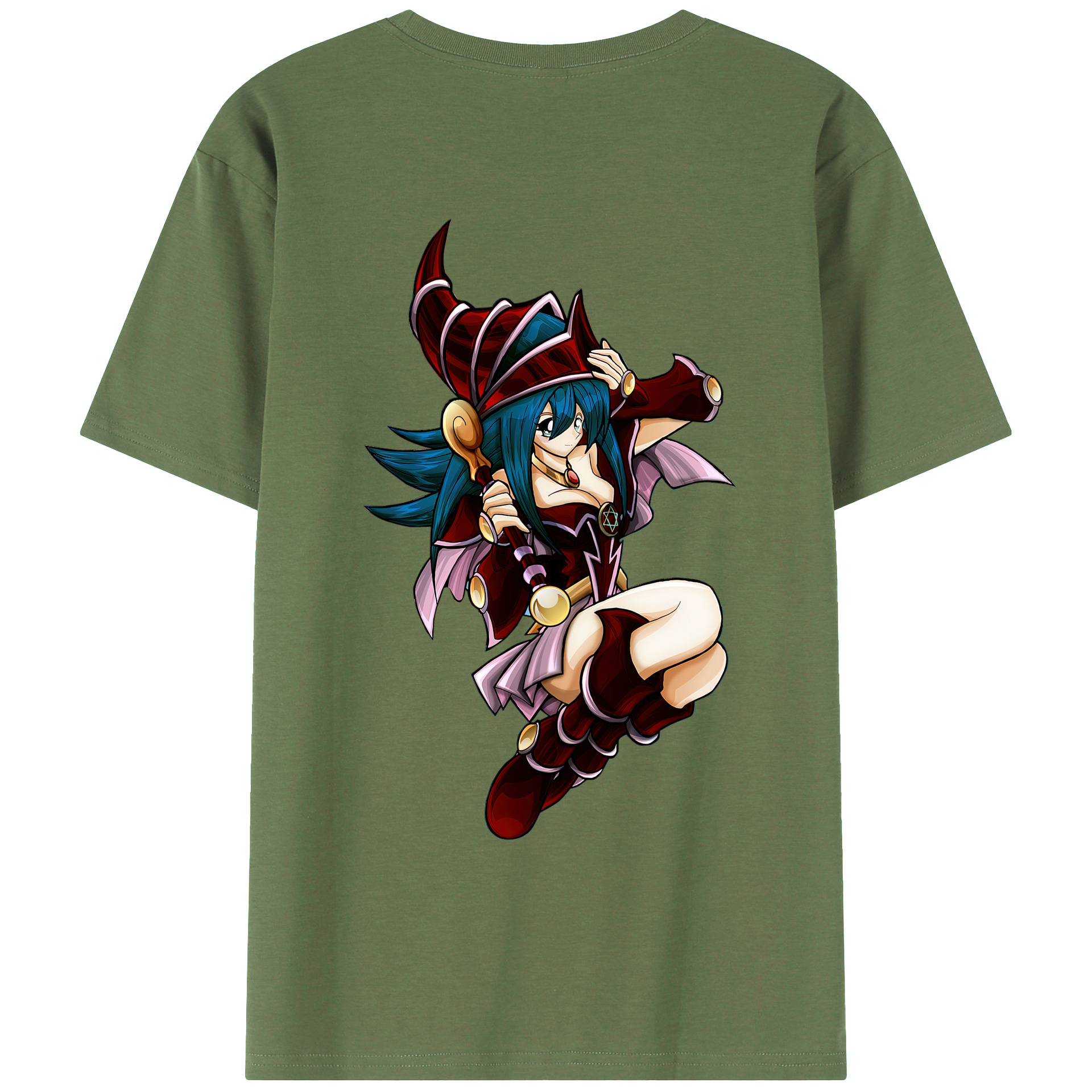 （画像用） 遊☆戯☆王 Yu-Gi-Oh! 綿100％ メンズ半袖Tシャツ（バックプリント） 通気性